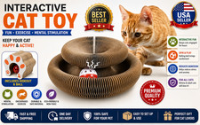 Accordion Magic Organ Cat Scratching Board Toy Kitty Kurlz Ball Scratch Pad