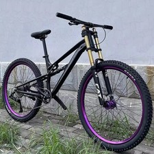 Mountain Bike 27.5 Or 26” MTB, Aluminum Alloy Double Disc Brake Full Suspension