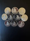 2012 Engelhard Prospector Tribute 1 Gram Silver .999, Rising Sun (Lot Of 10)