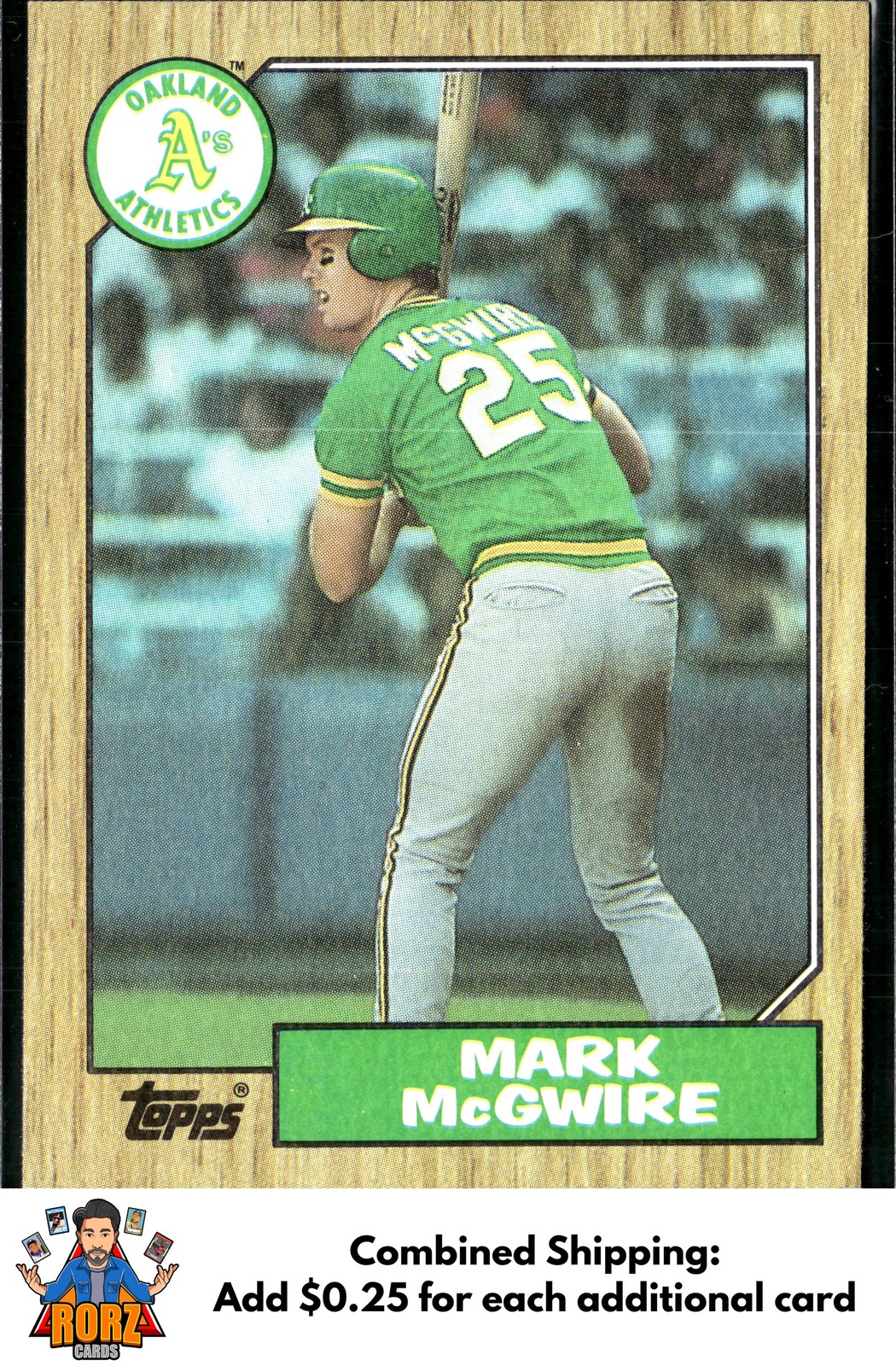 1987 Topps #366 Mark McGwire Oakland Athletics