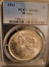 1921 P Morgan PCGS MS63