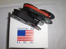 Olivetti Lettera 22 Typewriter Ribbon 2 Pack - (1) Solid Black + (1) Black/ Red