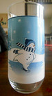 Winter Valley Cooler Highball Tumblers (pair) 16 oz Northcrest Glass White Blue! — photo 1