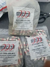 LOT 131 PCS PCT-TRS-59LMG Cable Connector - FREE SHIPPING