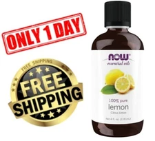 Now essential oils Lemon 100% Pure (118 ml) EXP 03/29