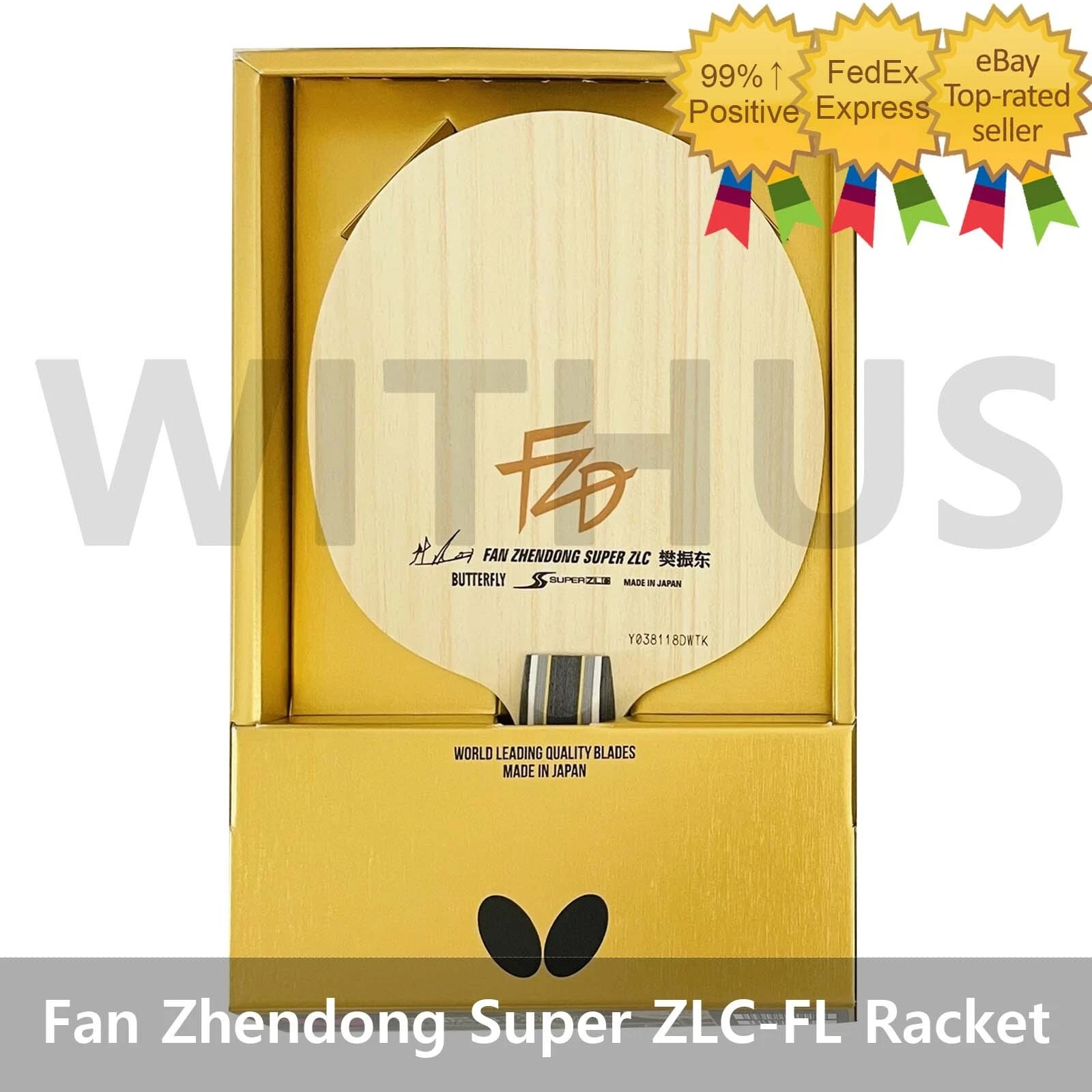 Butterfly Fan Zhendong ZLC Table Tennis Blade - Tees Sport