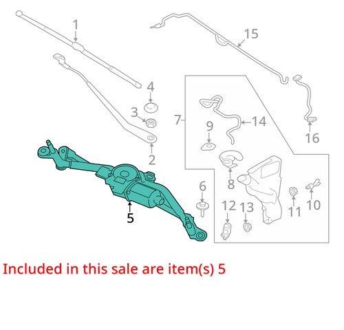 Windshield Wiper Motor Fits 17-20 F-PACE 6619686 - Picture 3 of 14