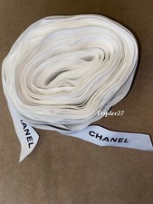 New Authentic Chanel Gift Wrap Ribbon WHITE - 47 Feet