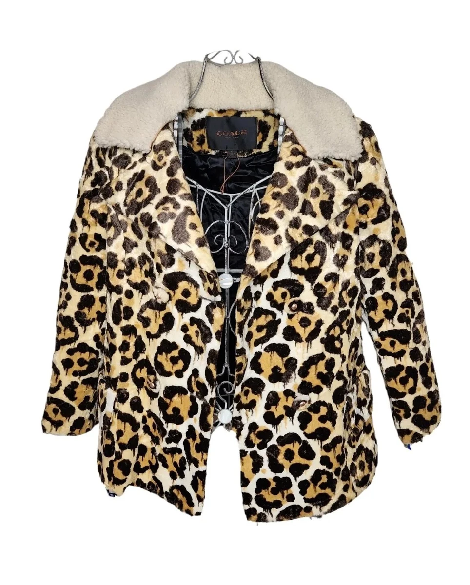 Leopard peacoat shop