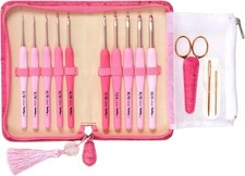 Tulip ETIMO ROSE Hook crochet needle Set TER-001 Pink from Japan