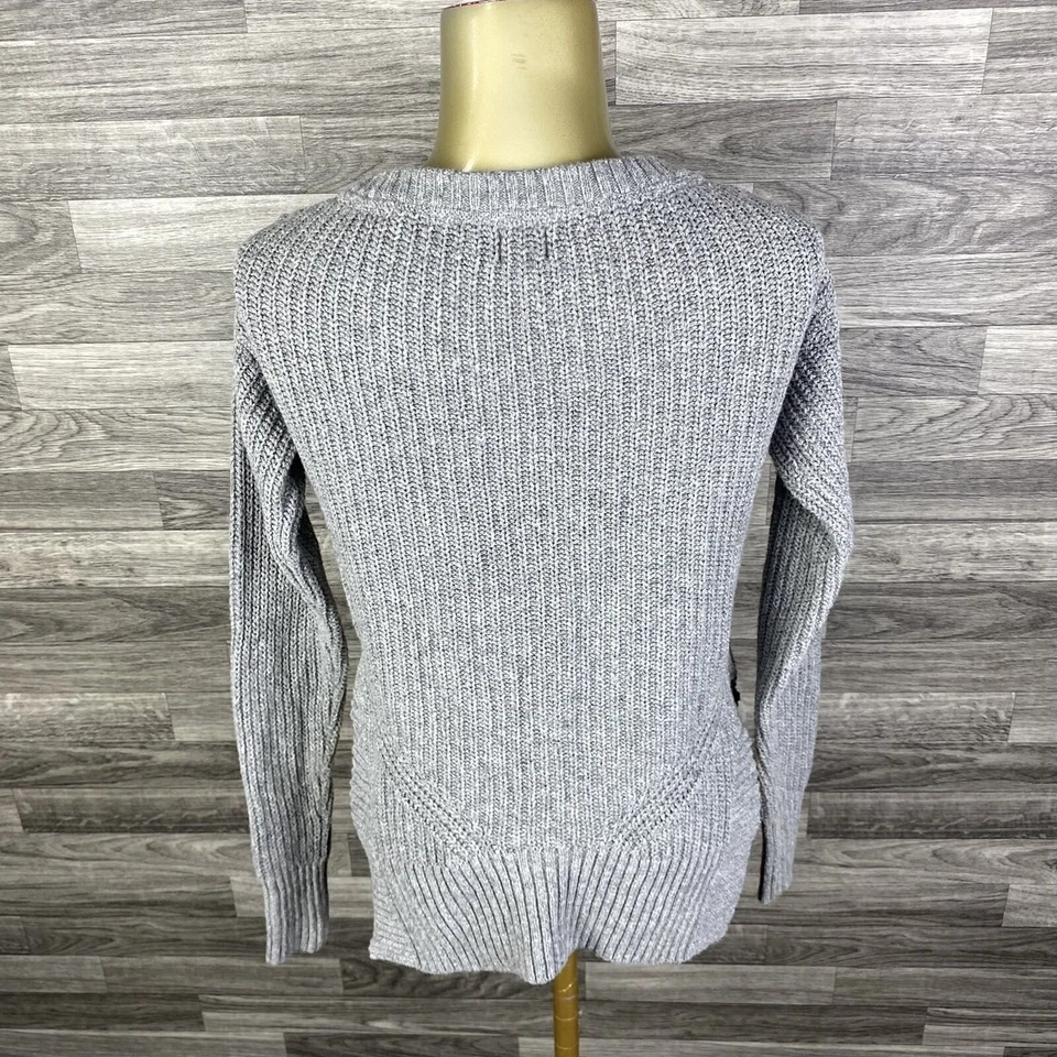 Suéter de punto de mezcla de lana verde cuello redondo TOMS para mujer talla XS Foto 3 de 4