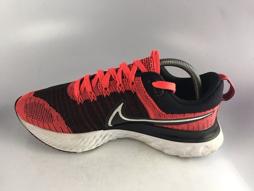 Nike React Infinity Run Flyknit 2 Bright Crimson Black CT2357-600 Men's Sz 8 US - Picture 2 of 12