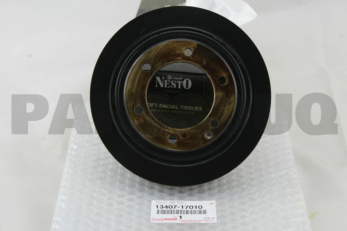 1340717010 Genuine Toyota PULLEY, CRANKSHAFT, NO.2 13407