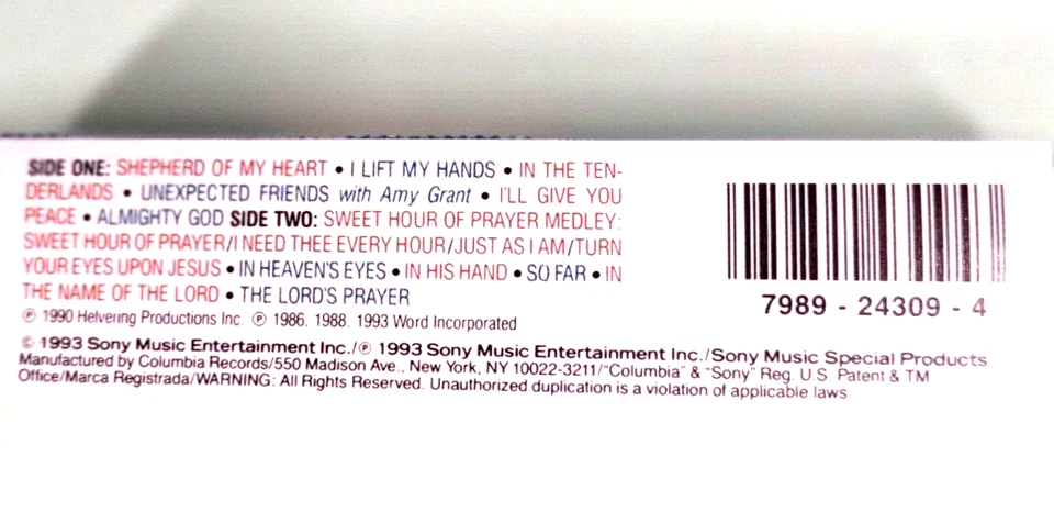 Christian Music Sandi Patti Quiet Reflections Vintage Cassette Tape 1990 Tested. - Image 3 of 4