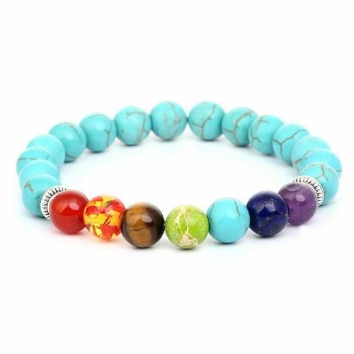 8MM Owl Buddha Beaded Helmet Natural Lava Stone Gold Silver Fashion Men Bracelet - Picture 52 of 151