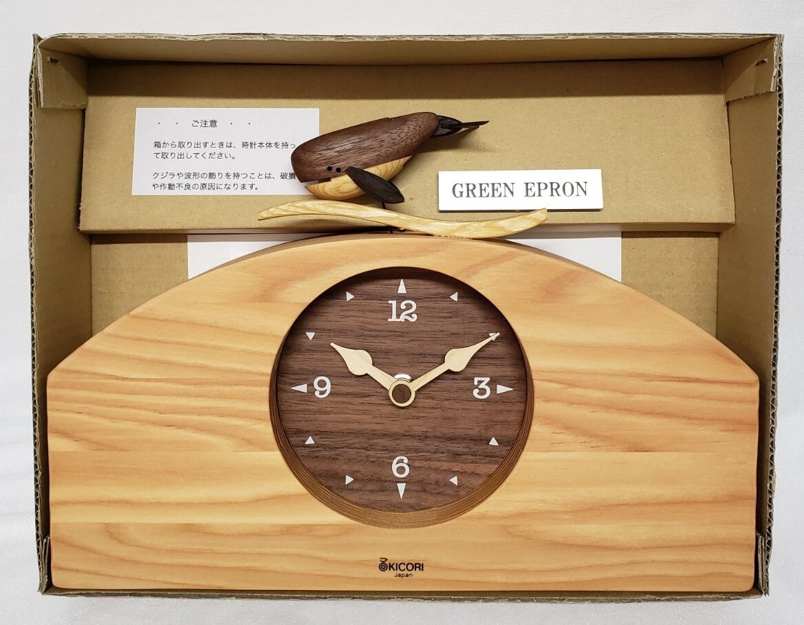 KICORI Whale clock wall clock quartz clock handmade kalamazoo AA