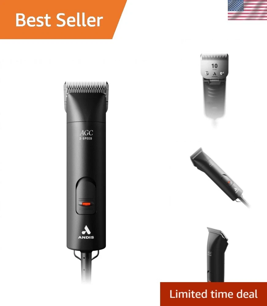 Andis 24675 UltraEdge 2-Speed Pet Clipper - Quiet, Durable, Versatile Grooming