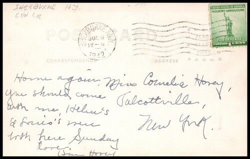 Sherburne, Nueva York, Iglesia Congregacional Chenango Co, Foto Real Postal RPPC - Imagen 2 de 4