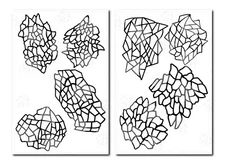 2pk ADHESIVE Camouflage Airbrush Paint Duracoat Gun RC Masks Stencils CERAMIC 