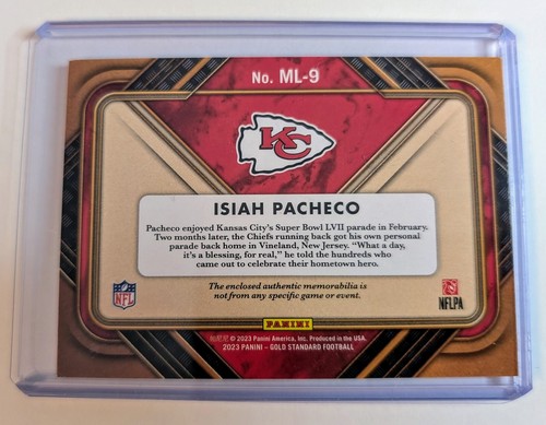 Isiah Pacheco Gold Standard Motherload Multi Patch Numbered 113/299. Chiefs NFL - Picture 2 of 2
