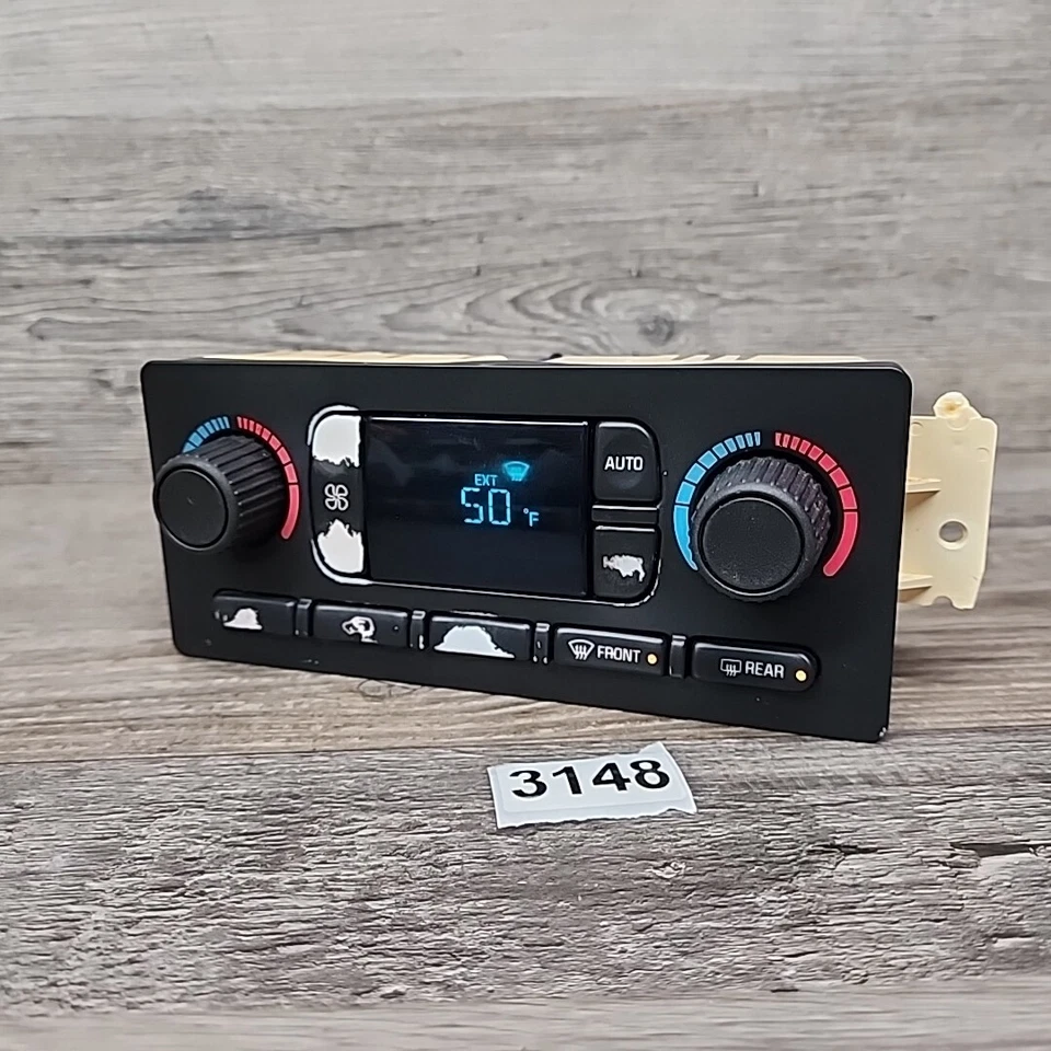 Chevy Trailblazer GMC Envoy 2002-2004 calefacción aire acondicionado temperatura digital control de clima Foto 2 de 4