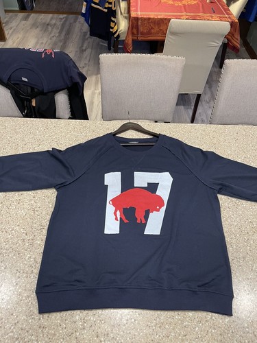MEN’S JOSH ALLEN #17 BUFFALO BILLS CREWNECK SWEATSHIRT  (XL-48) 2024 MVP - Afbeelding 1 van 12