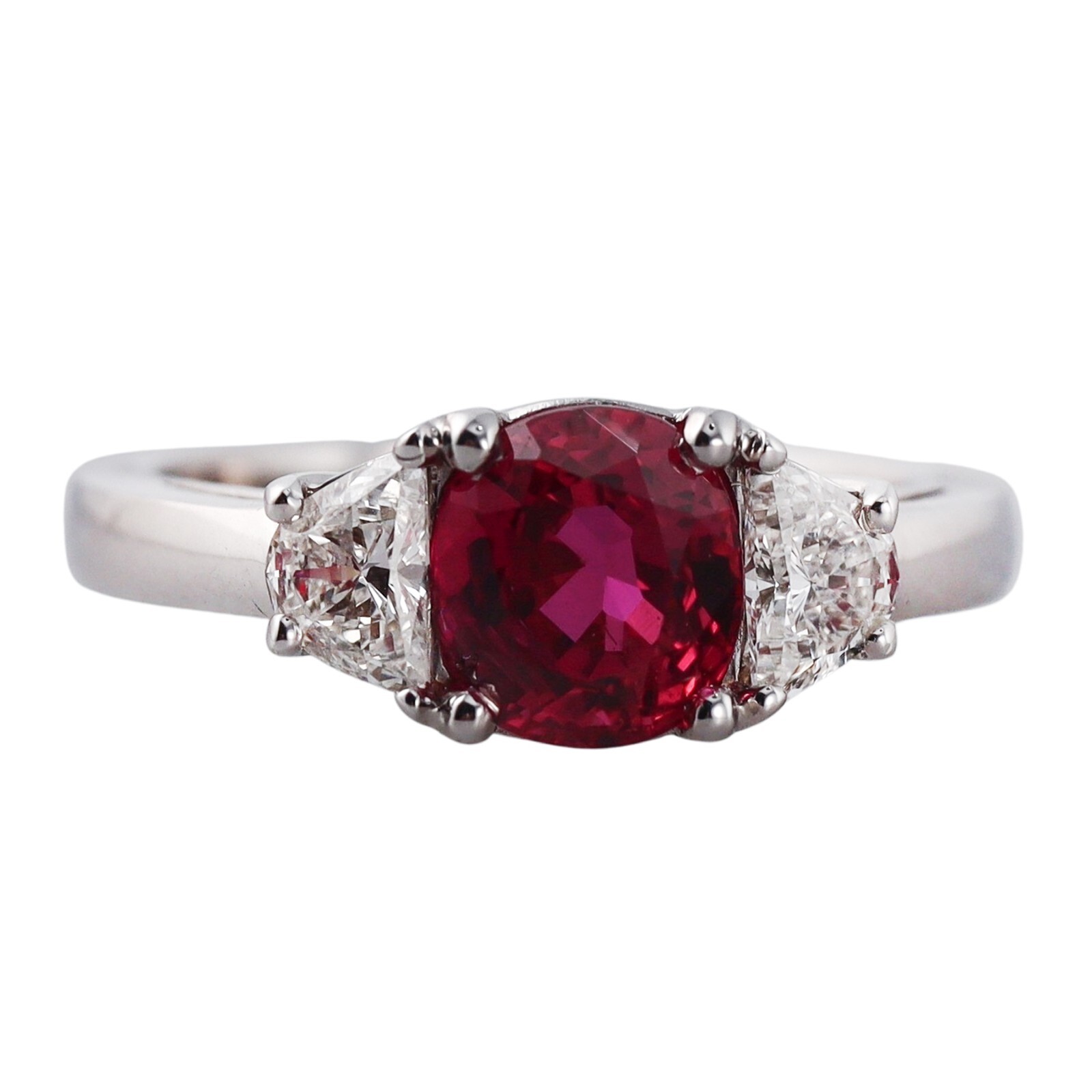 2.07ct Ruby Diamond Gold Ring - image 1