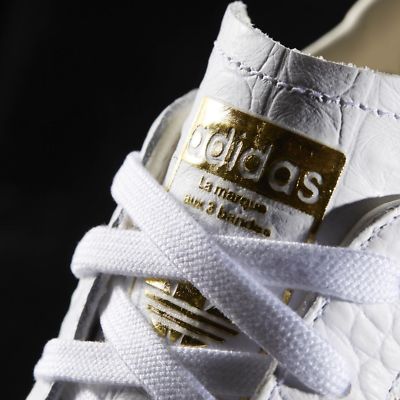 new mens adidas superstar 80s shoes white cloud gold shell 