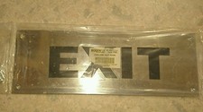  EXIT sign x1 Chrome  Heavy duty. 