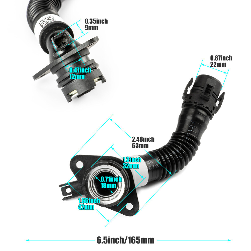 For BMW N55 E82 E88 F10 F12 F13 11127584128 Crankcase Vent Hose From ...