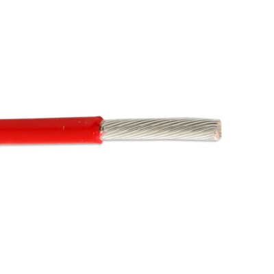 M22759/44-20-2 20 AWG Silver-Coated Copper Lead Wire X-ETFE 200°C Red 600V
