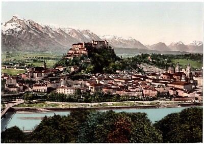 Österreich.Austria.Österreich.Salzburg.Salzburg.Originalfoto.Photochrom.P.Z.