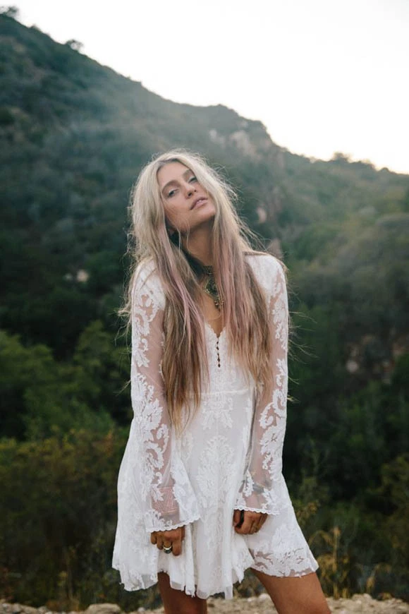 White mini lace dress cheap