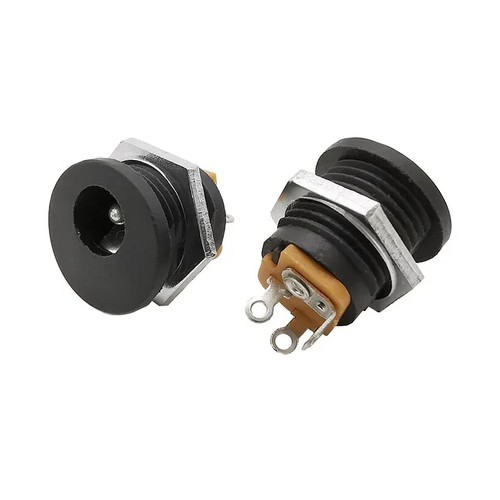 DC Barrel Jack Socket Female Panel Mount DC 12V Power Connector - Picture 3 of 10