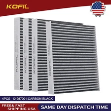 4Pcs PA30093 Cabin Air Filters For Kenworth Peterbilt replace X1987001 CAF1815P