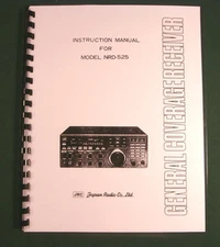 JRC NRD-525 Instruction Manual - Premium Card Stock Covers & 28lb Paper!