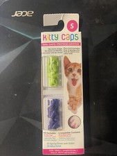 Kitty Caps Small 40ct " Color: 20 Spring Green w Glitter/ 20 Ultra Violet"