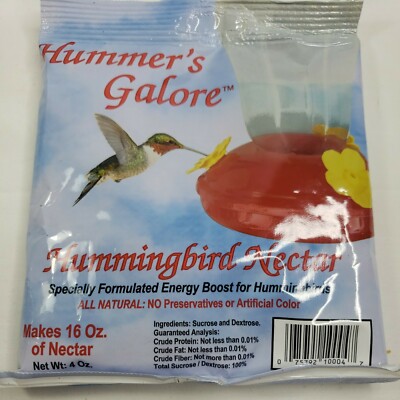 Hummingbird Nectar All Natural Clear Food No Boil Instant Concentrate Makes 16oz