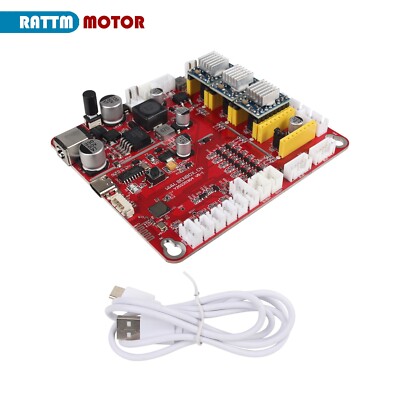 US SHIP】 CNC Controller Board 4 Axis GRBL Controller Board USB Port 12-24VDC