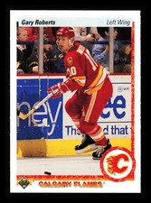 Gary Roberts 1990-91 Upper Deck Hockey NHL #29a Calgary Flames