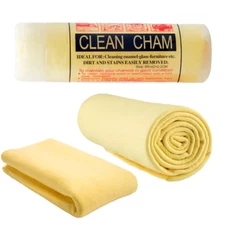 Synthetic-Chamois Premium Absorbent Cleaning Towel  - 26" x 17" YELLOW