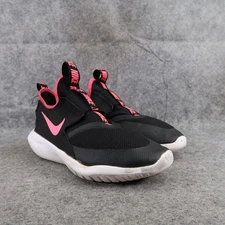 Nike Shoes Big Kids 4.5 Athletic Trainers Flex Runner Black Pink Slip On Sneaker
