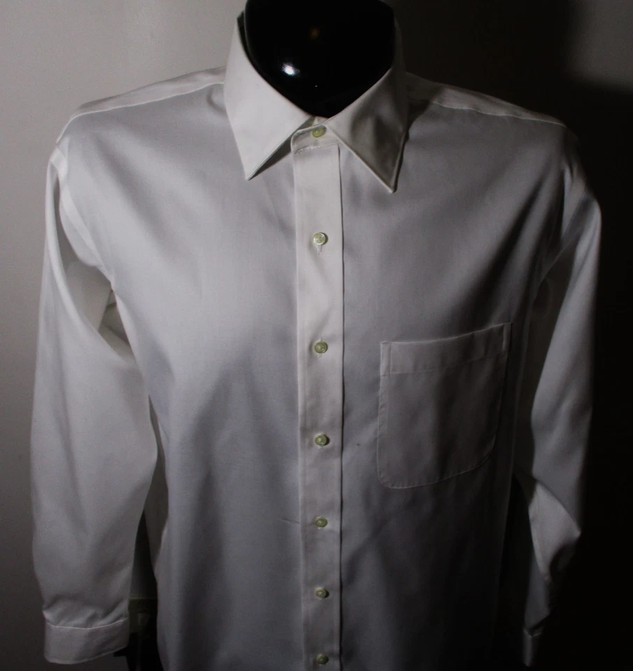 LANESBORO White Long Sleeve Dress Shirt Men's Size 17/34-35 NWOT - Image 2 of 4