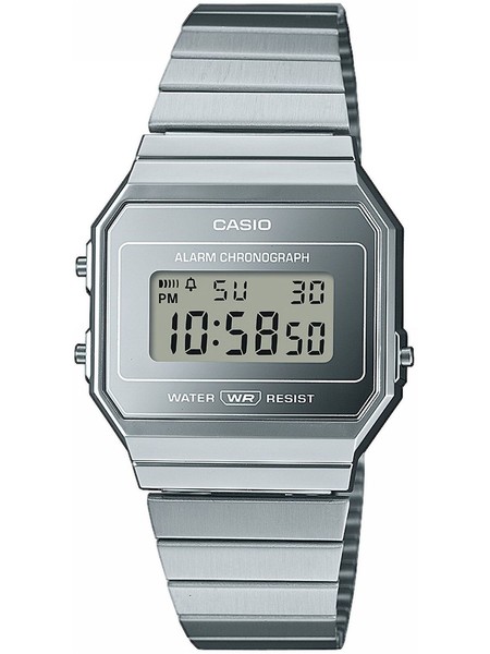 Casio A700WEV-7AEF Damenuhr Edelstahl Vintage Collection Silber-image