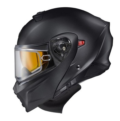 Scorpion EXO-AT930 Solid Helmets with Electric Shield Md Matte Black