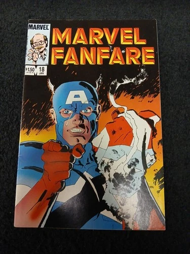 1985 MARVEL COMICS MARVEL FANFARE #18 VF- VINTAGE FRANK MILLER CAPTAIN AMERICA