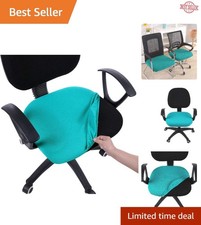 Peacock Green Chair Seat Cover Anti-dust Protector Stylish Revamp 20.5d Peacock Green Chair Seat Cover Anti-dust Protector Stylish Revamp 20.5d