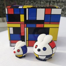 Mondrian - La Ménagerie Géométrique - Mini sculture di conigli
