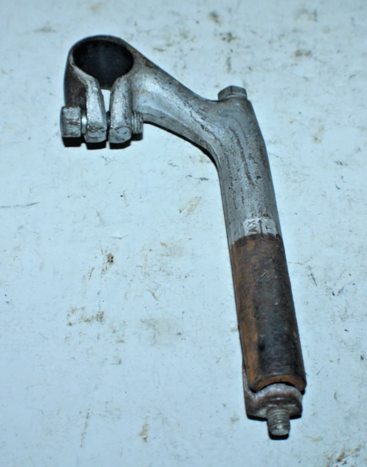 Vástago de pluma vintage de 22,2 mm plateado 65 mm 25,4 mm carretera híbrido acero envío rápido a EE. UU. Foto 2 de 4