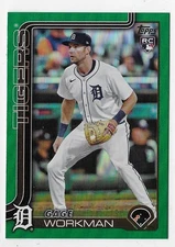 2025 Topps   UPDATE SERIES   GAGE WORKMAN   GREEN  89/99!!